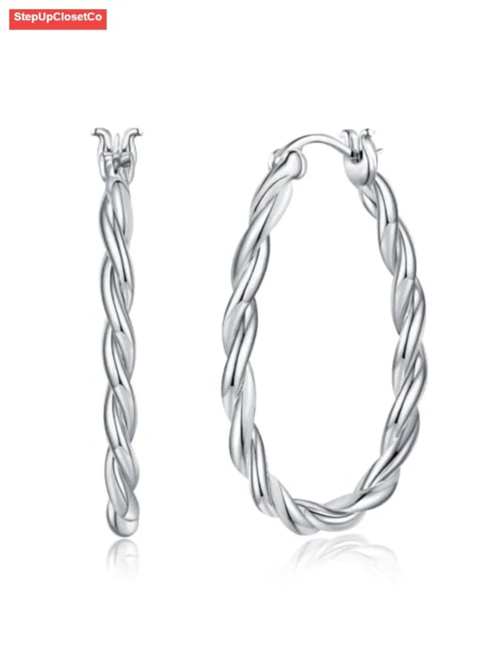 Vintage Filigree Hoop Earrings 925 Sterling Silver Lightweight Hypoallergenic